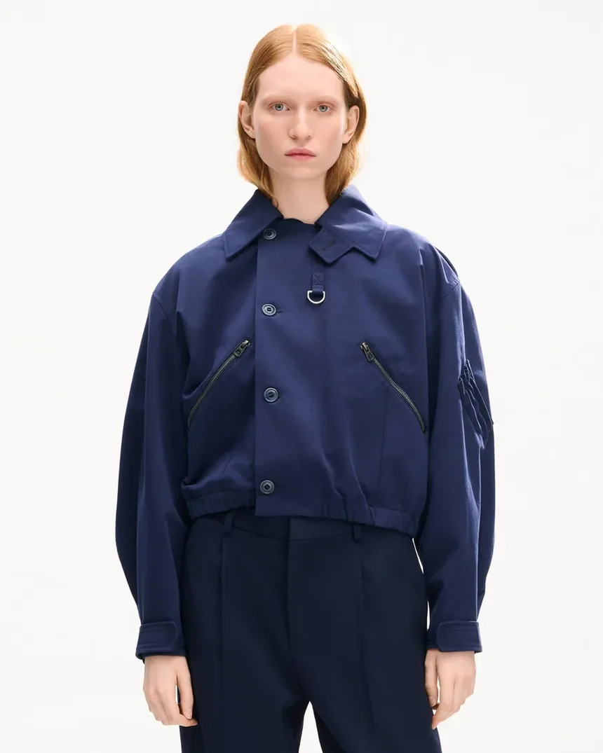 Куртка-блузон Kenzo вкороченої довжини з бавовни — фото 2