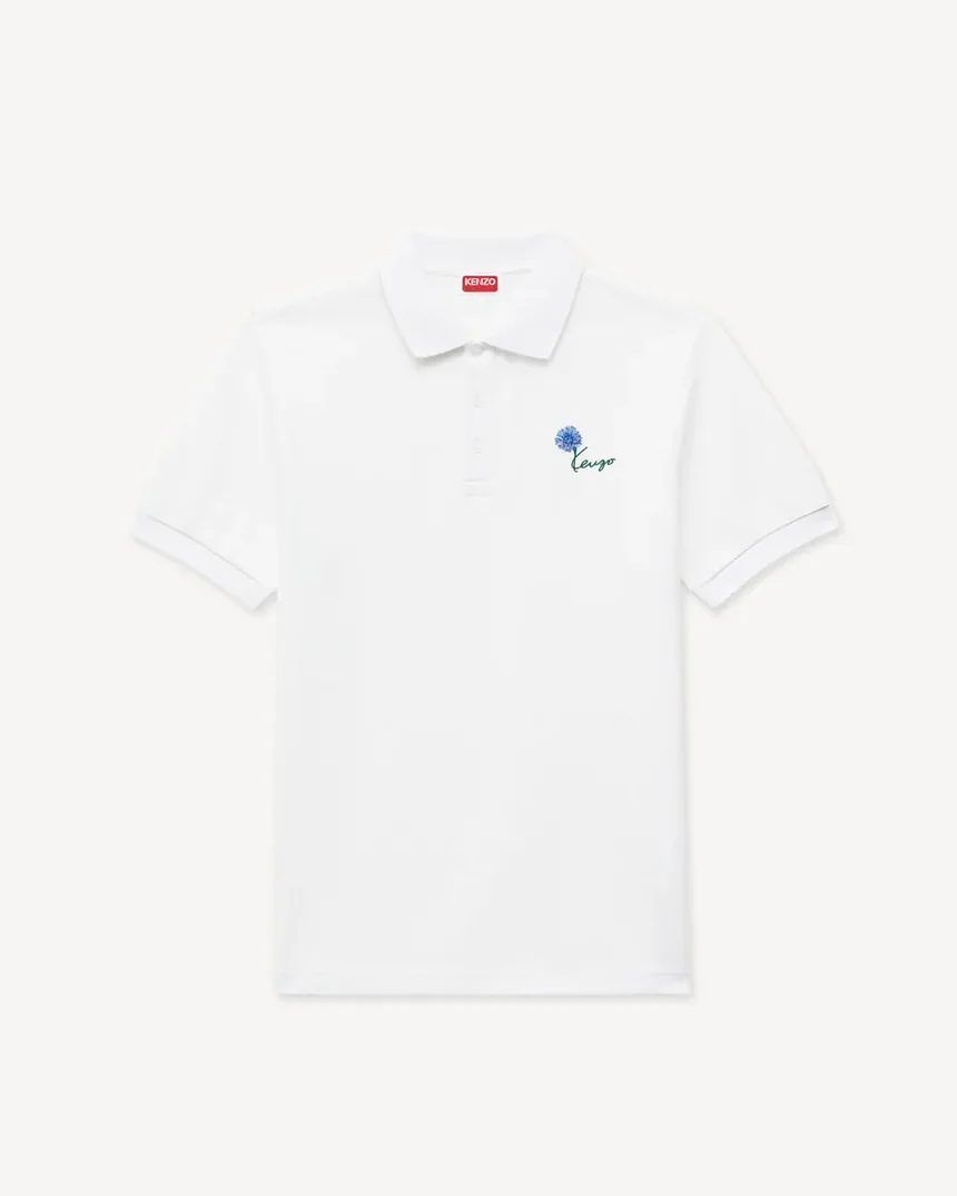 Поло Kenzo slim fit з вишивкою з бавовни