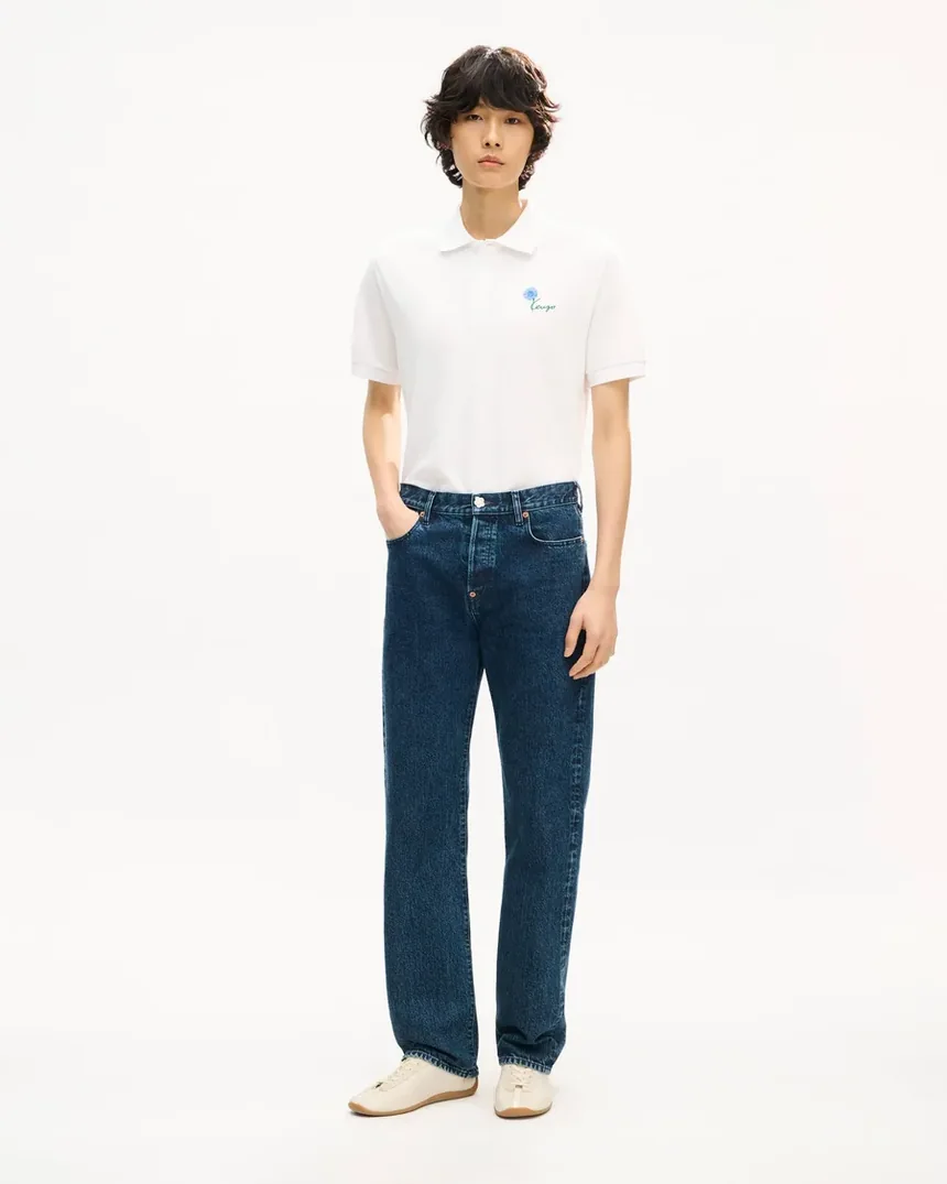 Поло Kenzo slim fit з вишивкою з бавовни — фото 4